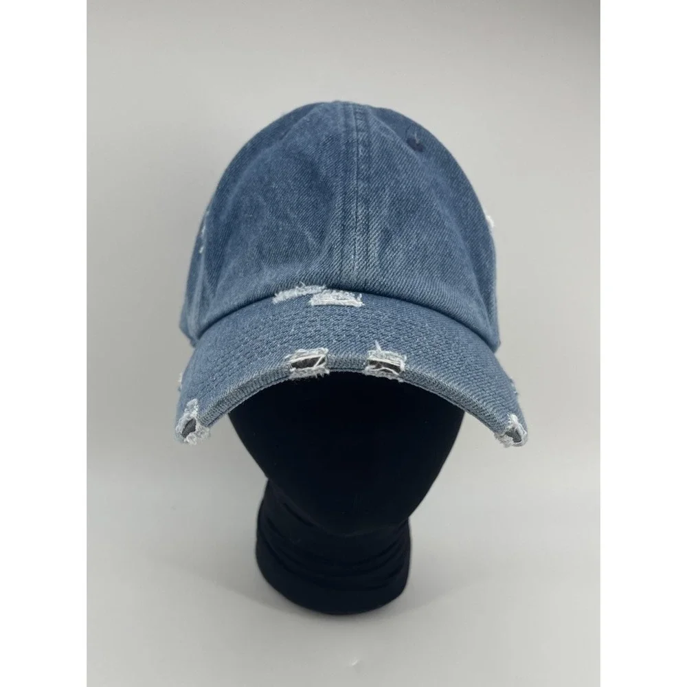KBETHOS Vintage Distressed Denim Dad Hat Blue‎ Adjustable Cotton Cap Unisex